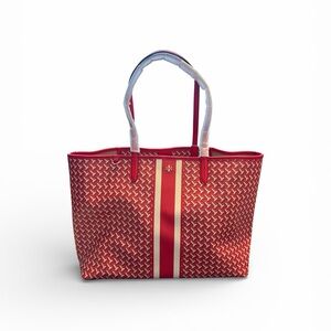 Tory Burch Stylish Red Tote Bag